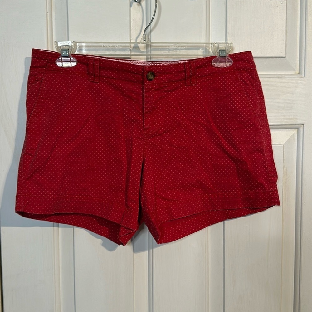 Old Navy Red with polka dots shorts size 12
